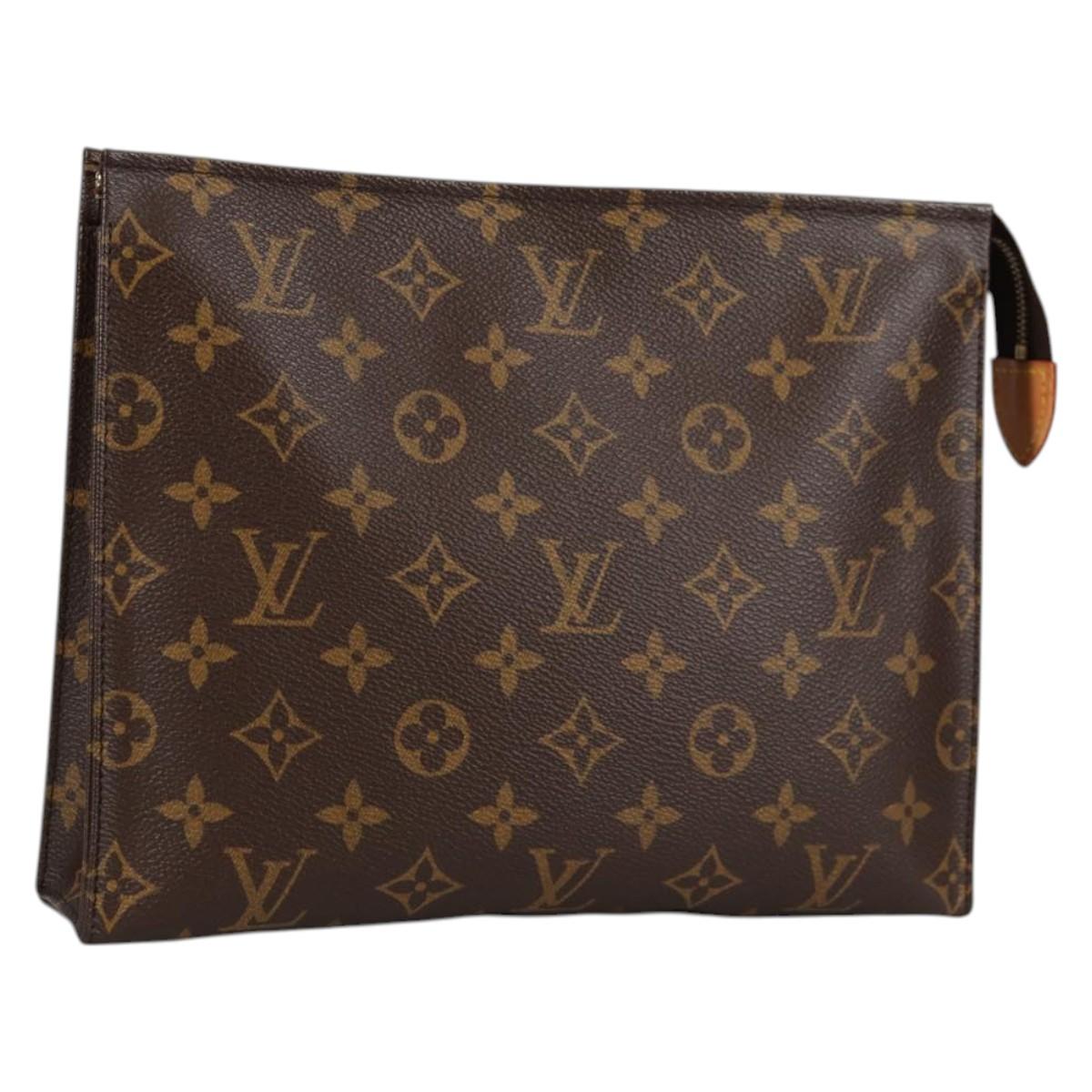 LOUIS VUITTON Monogram Poche Toilette 26 Pouch M47542 LV Auth yk19336V