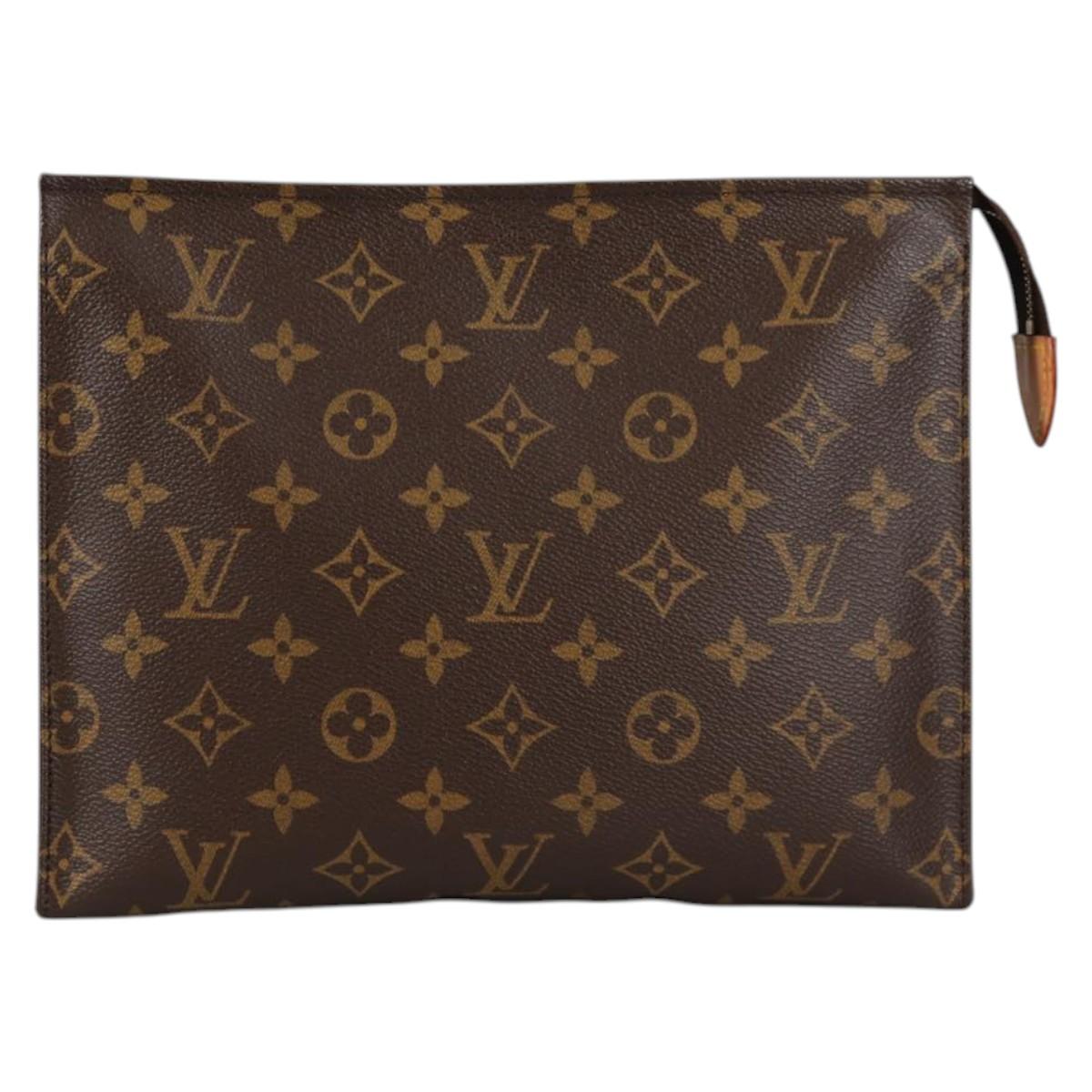 LOUIS VUITTON Monogram Poche Toilette 26 Pouch M47542 LV Auth yk19336V