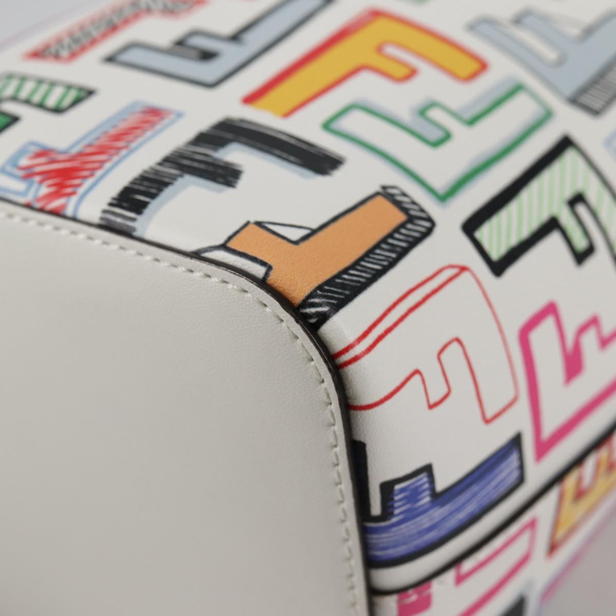 FENDI Zucca Canvas Mini Montrezor Hand Bag 2way Multicolor Gold Auth yk19350M