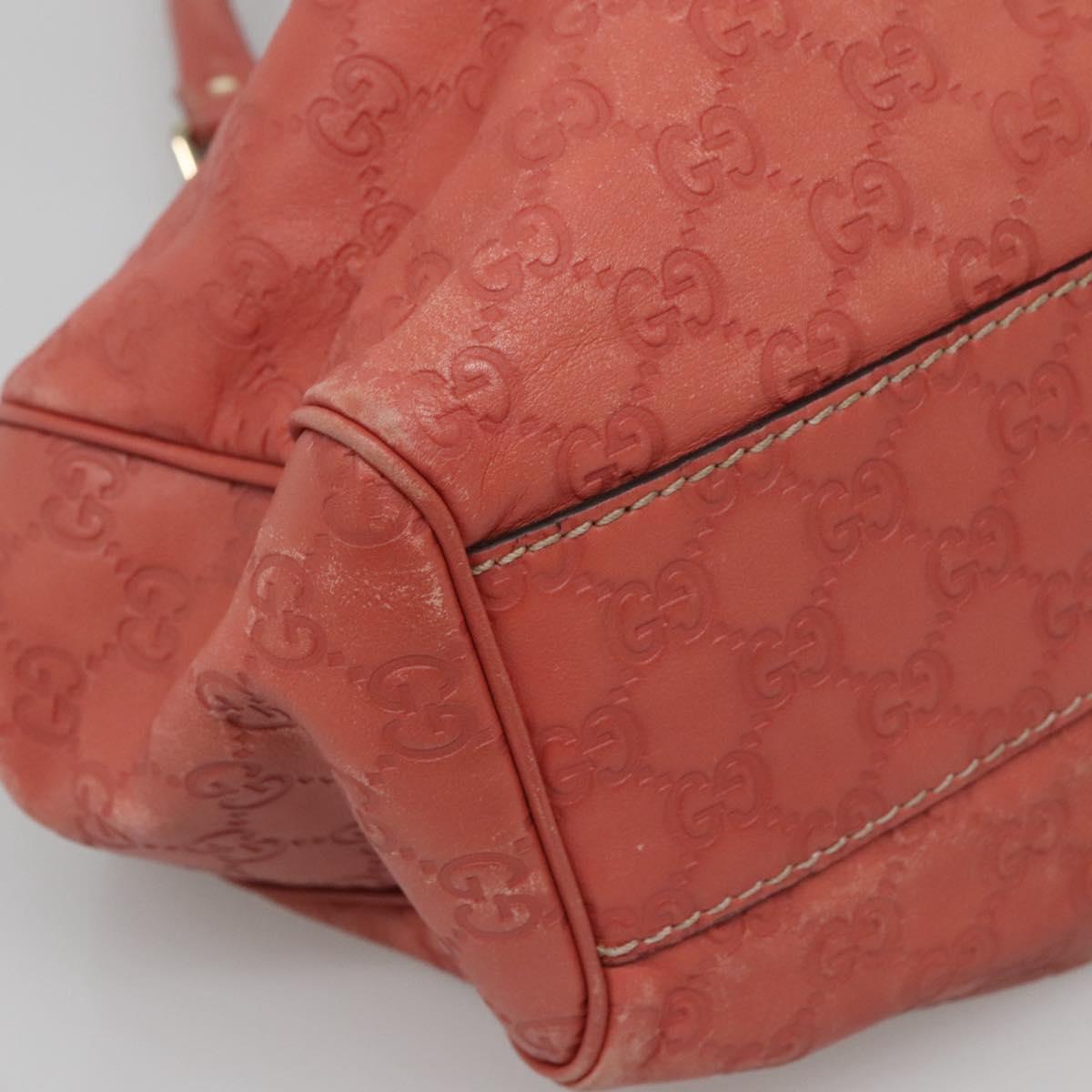 GUCCI GG Canvas Sookie Guccissima Hand Bag Leather Gold Pink 211944 Auth yk19363