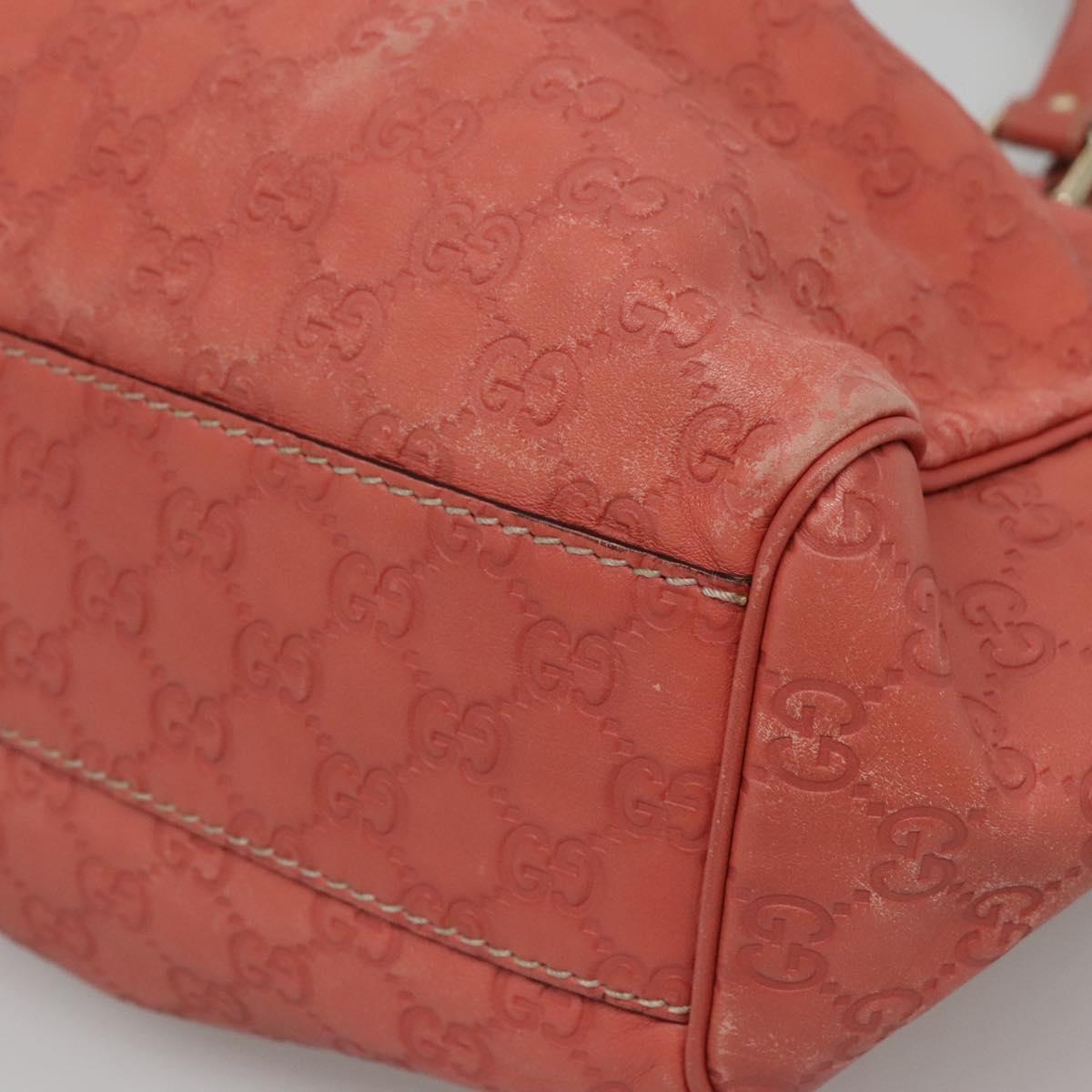 GUCCI GG Canvas Sookie Guccissima Hand Bag Leather Gold Pink 211944 Auth yk19363