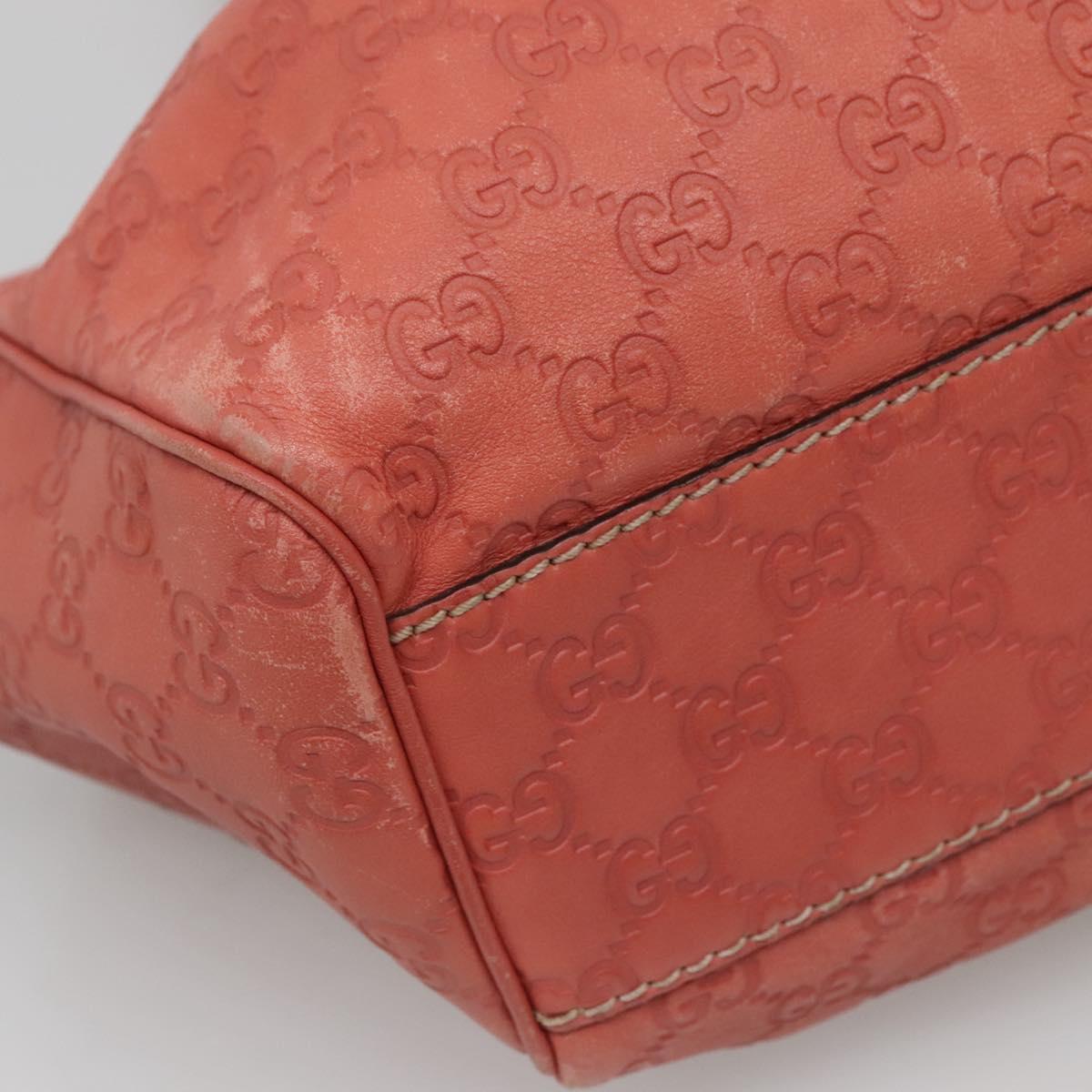 GUCCI GG Canvas Sookie Guccissima Hand Bag Leather Gold Pink 211944 Auth yk19363
