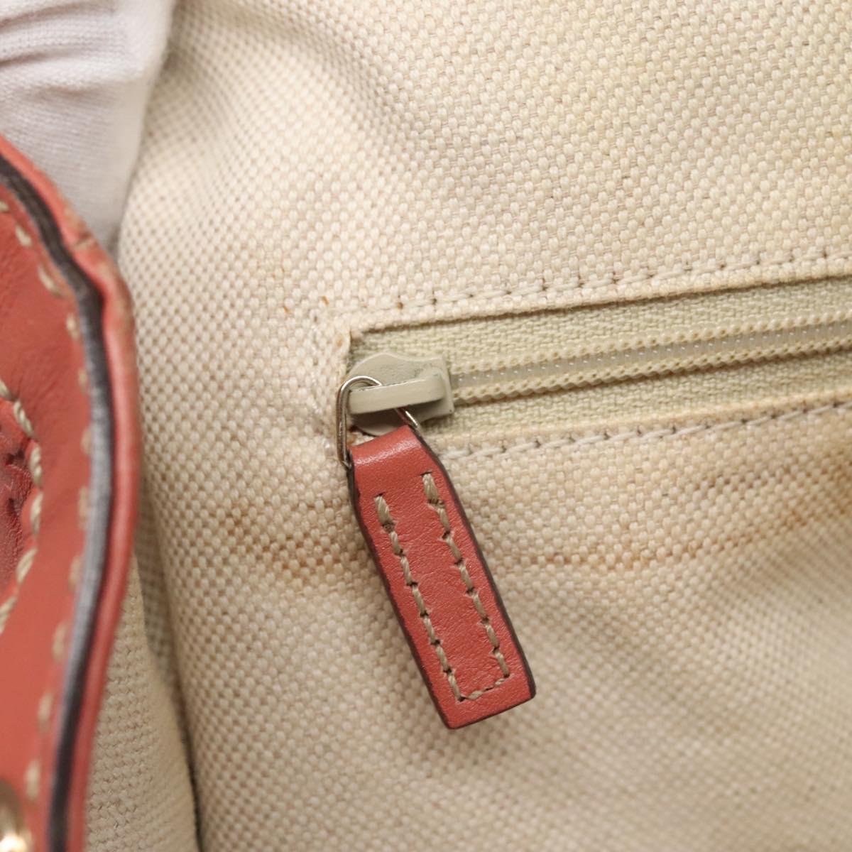 GUCCI GG Canvas Sookie Guccissima Hand Bag Leather Gold Pink 211944 Auth yk19363