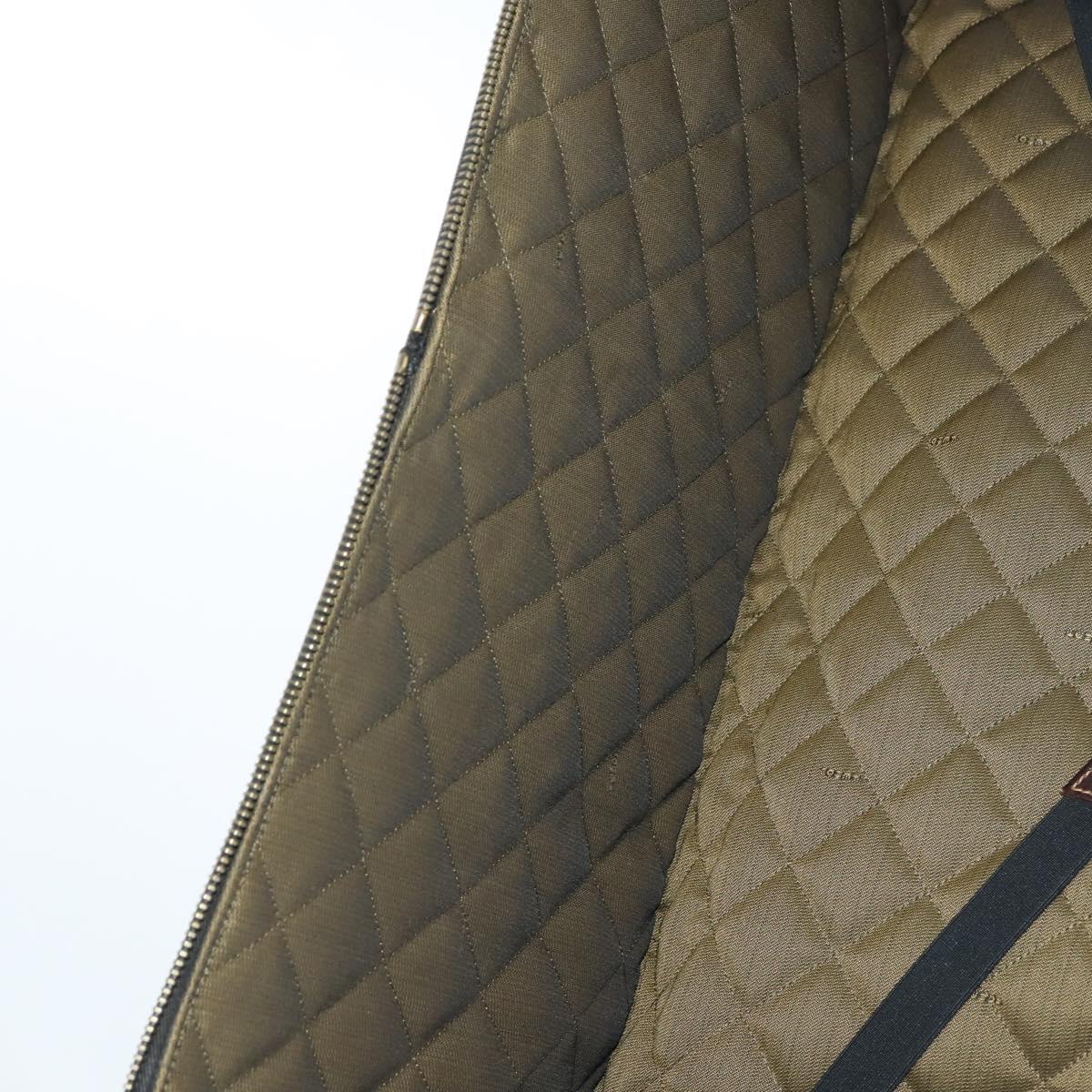 FENDI Zucca Canvas Carry Case Black Brown Auth yk19369