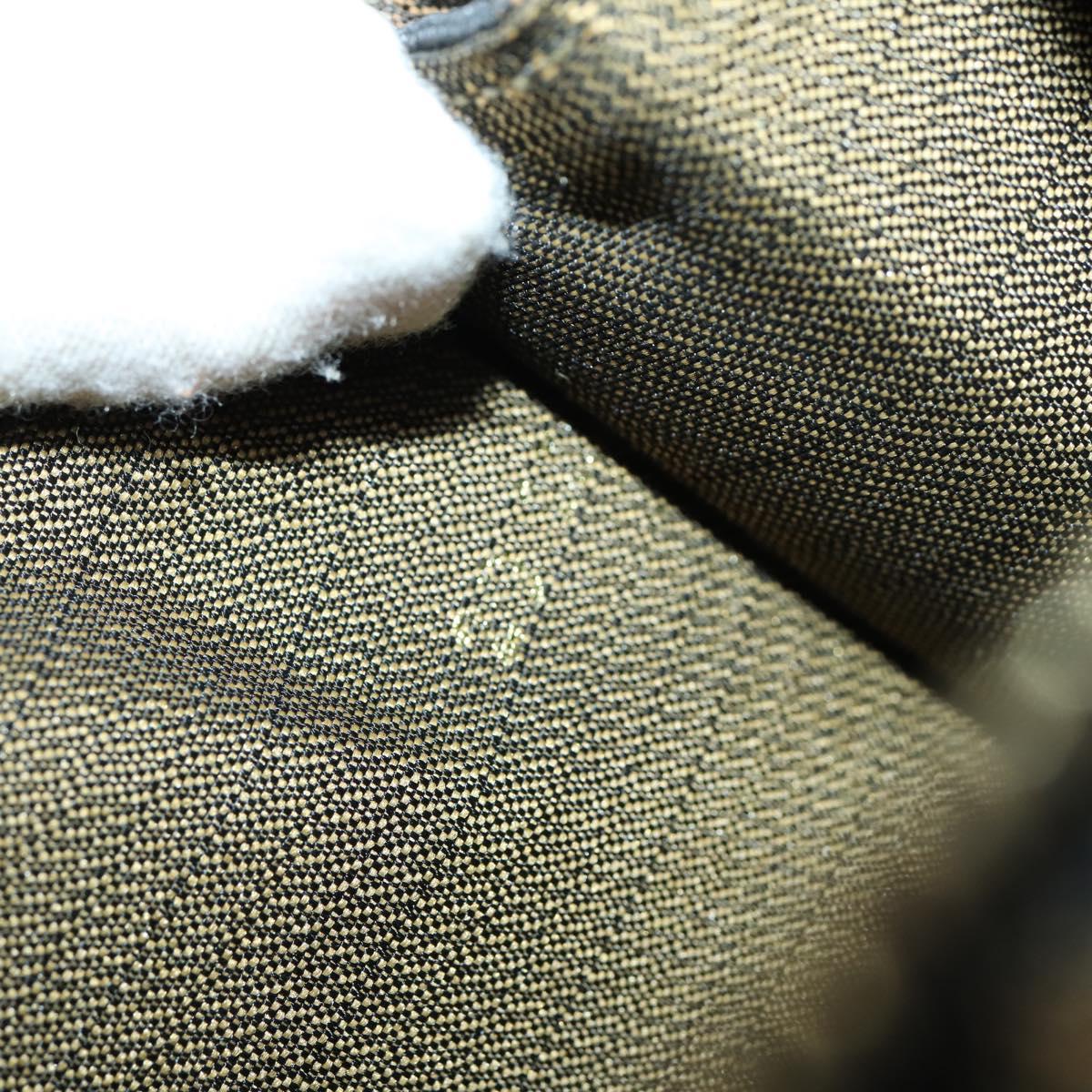 FENDI Zucca Canvas Carry Case Black Brown Auth yk19369