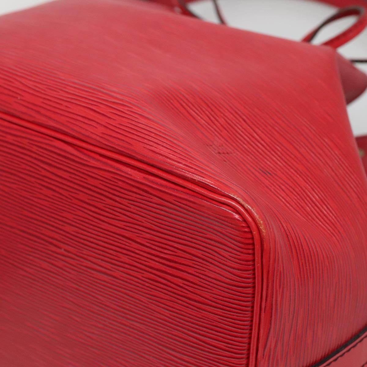 LOUIS VUITTON Epi Petit Noe Shoulder Bag Red M44107 LV Auth yk19377