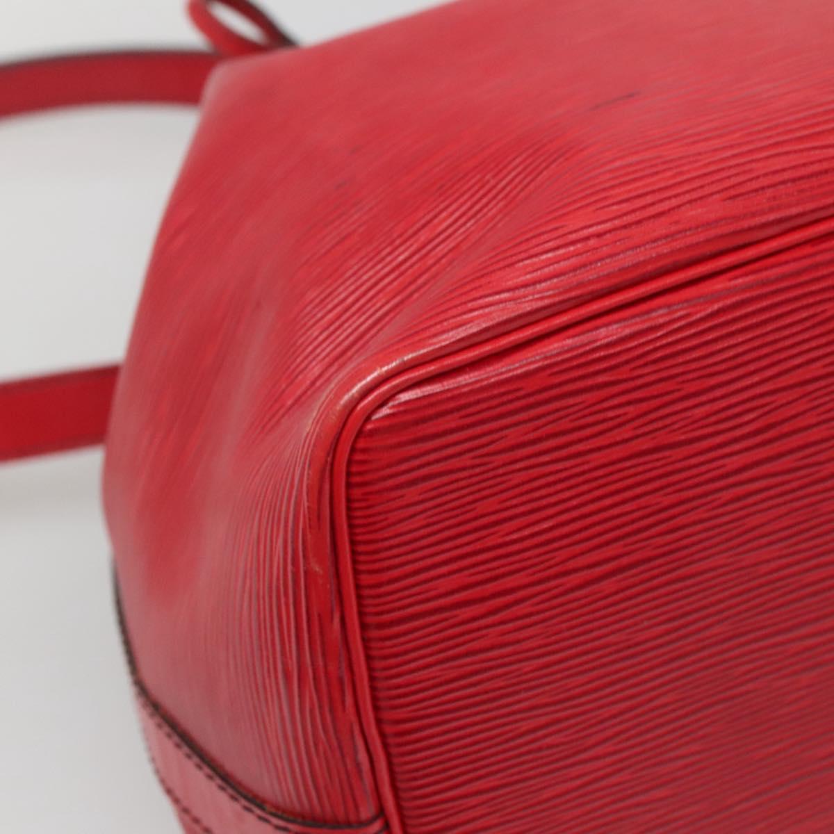 LOUIS VUITTON Epi Petit Noe Shoulder Bag Red M44107 LV Auth yk19377