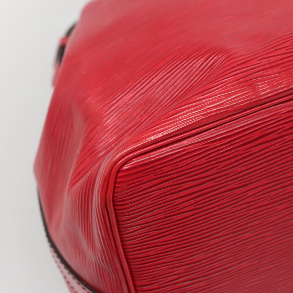 LOUIS VUITTON Epi Petit Noe Shoulder Bag Red M44107 LV Auth yk19377