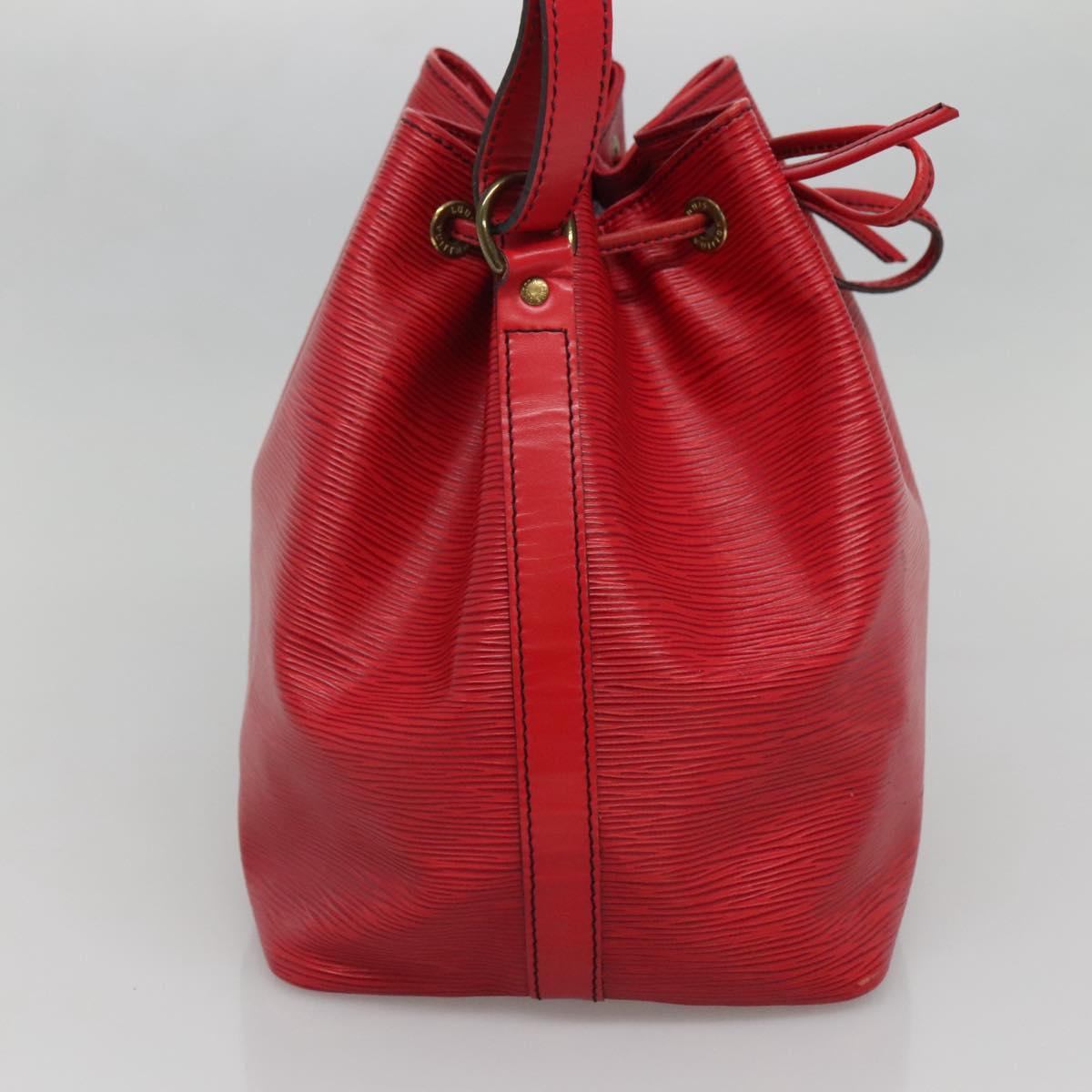 LOUIS VUITTON Epi Petit Noe Shoulder Bag Red M44107 LV Auth yk19377