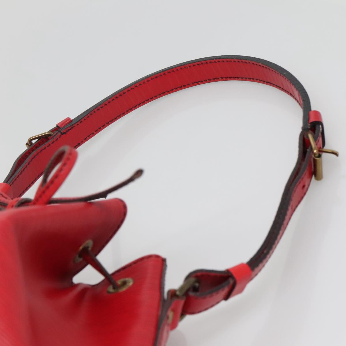 LOUIS VUITTON Epi Petit Noe Shoulder Bag Red M44107 LV Auth yk19377
