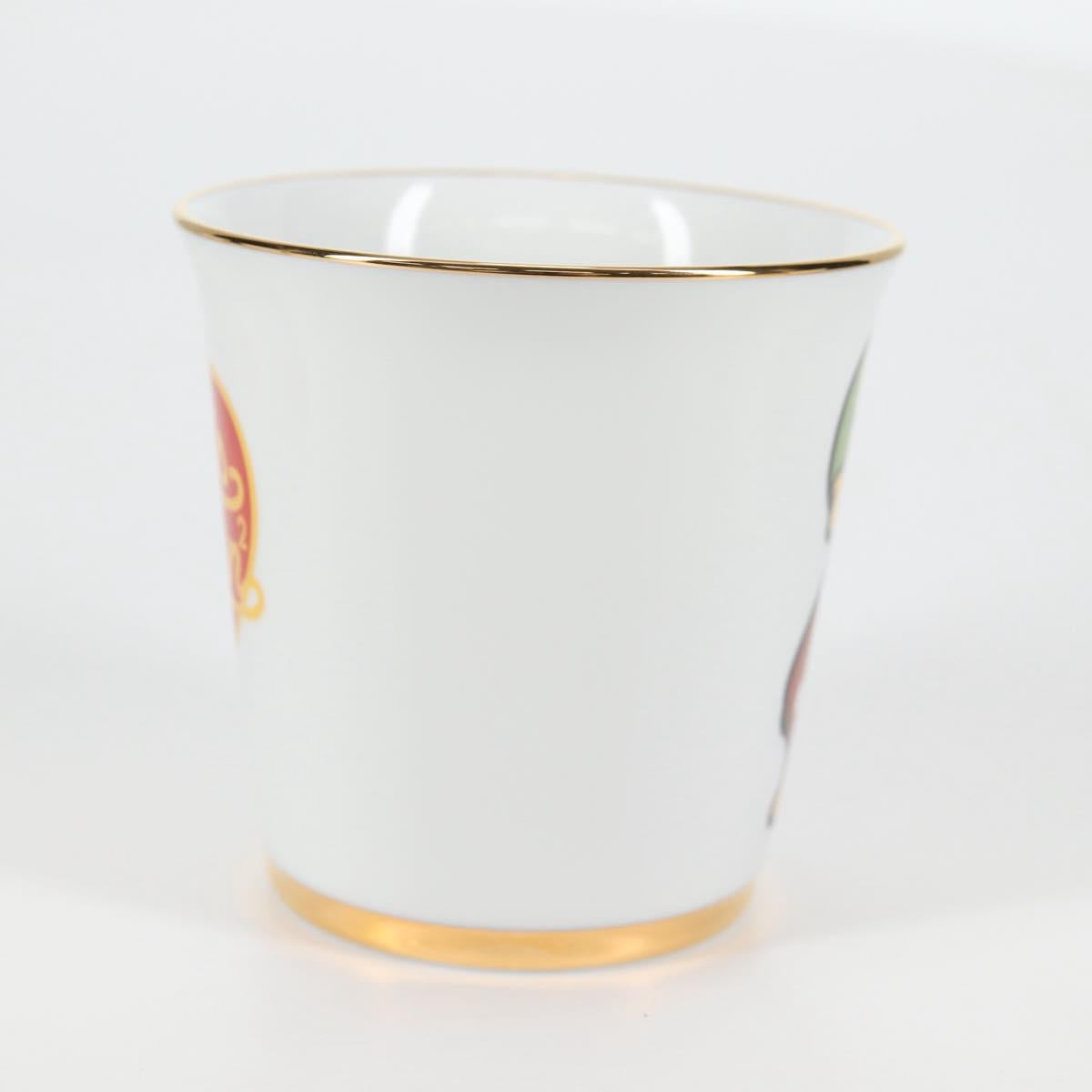 LOUIS VUITTON NIGO Collaboration Glass 4 Set Pottery White GI0730 Auth yk19398M