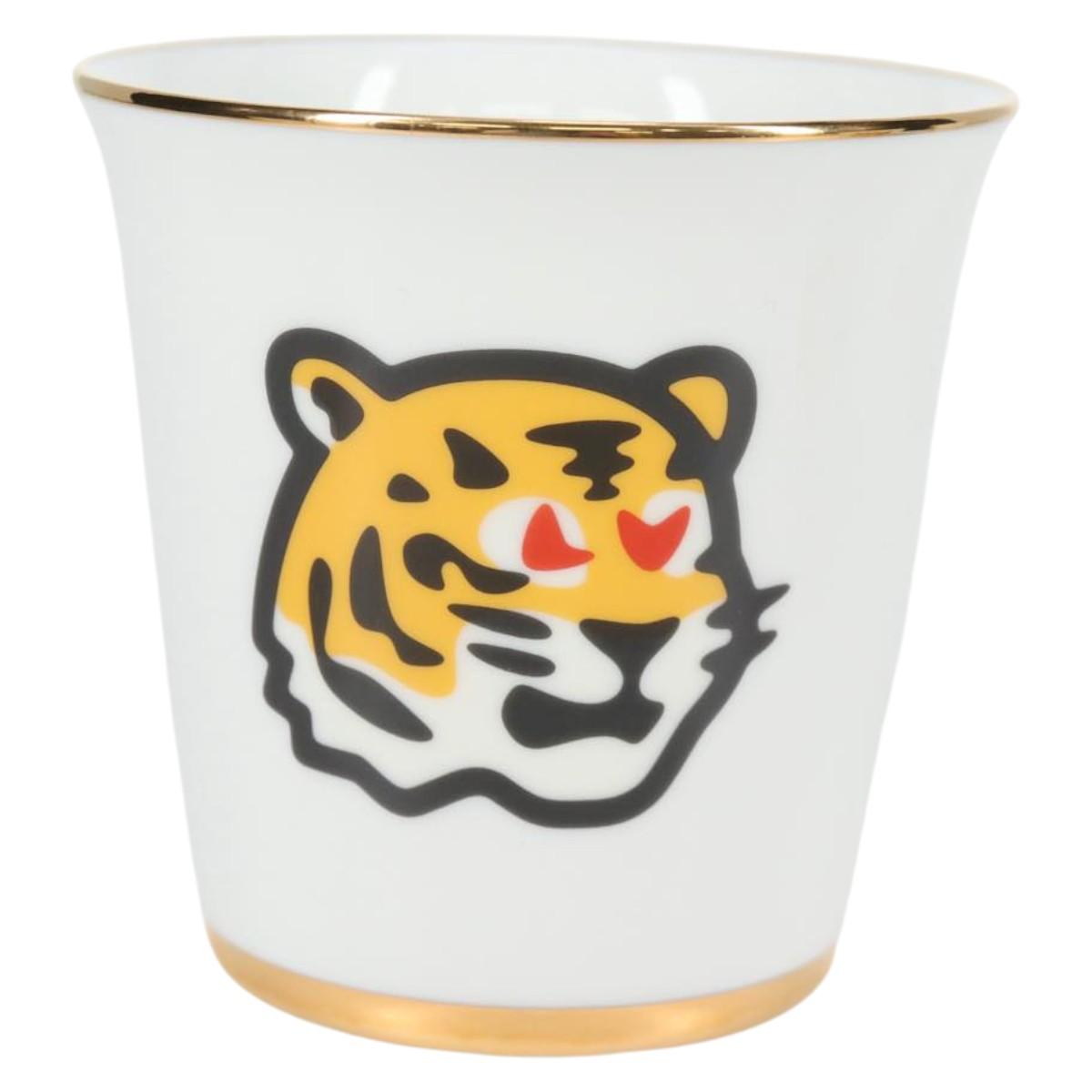 LOUIS VUITTON NIGO Collaboration Glass 4 Set Pottery White GI0730 Auth yk19398M