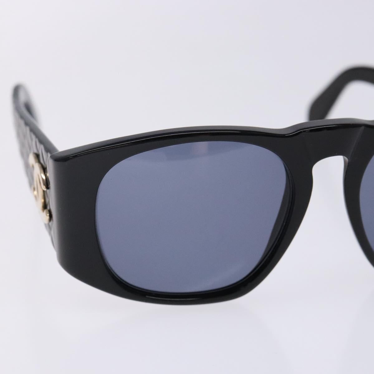 CHANEL Sunglasses plastic Black CC Auth yk19399
