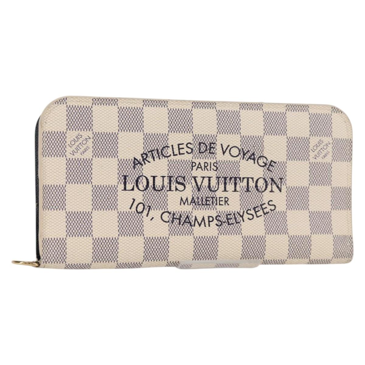 LOUIS VUITTON Damier Azur Portefeuille Insolite Long Wallet N63221 Auth yk19403V