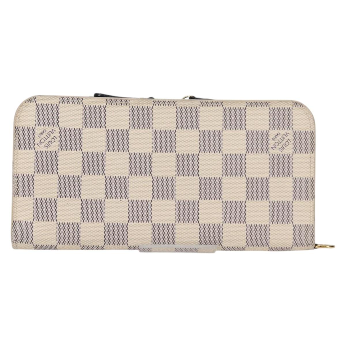 LOUIS VUITTON Damier Azur Portefeuille Insolite Long Wallet N63221 Auth yk19403V