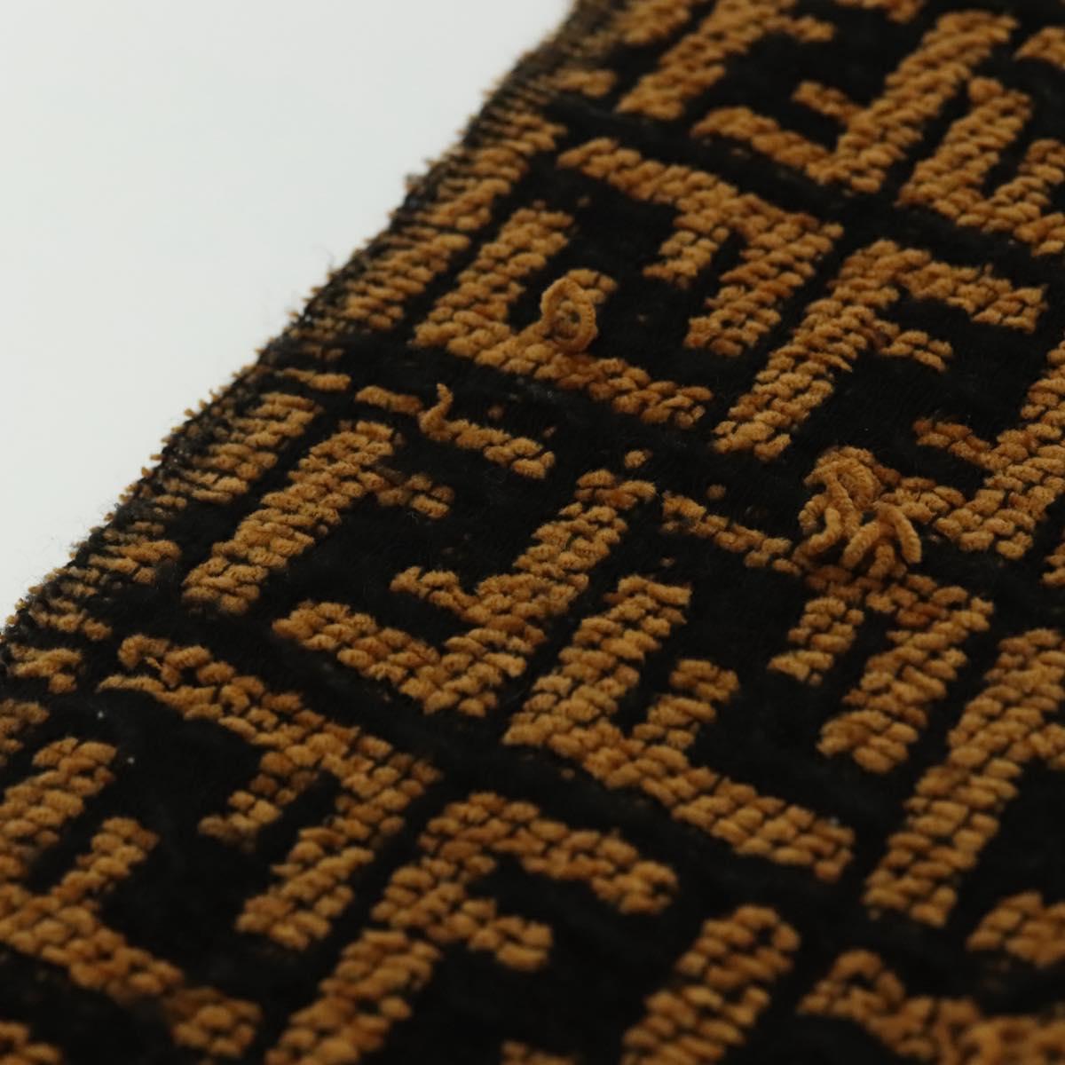 FENDI Zucca Canvas Scarf Brown Auth yk19407