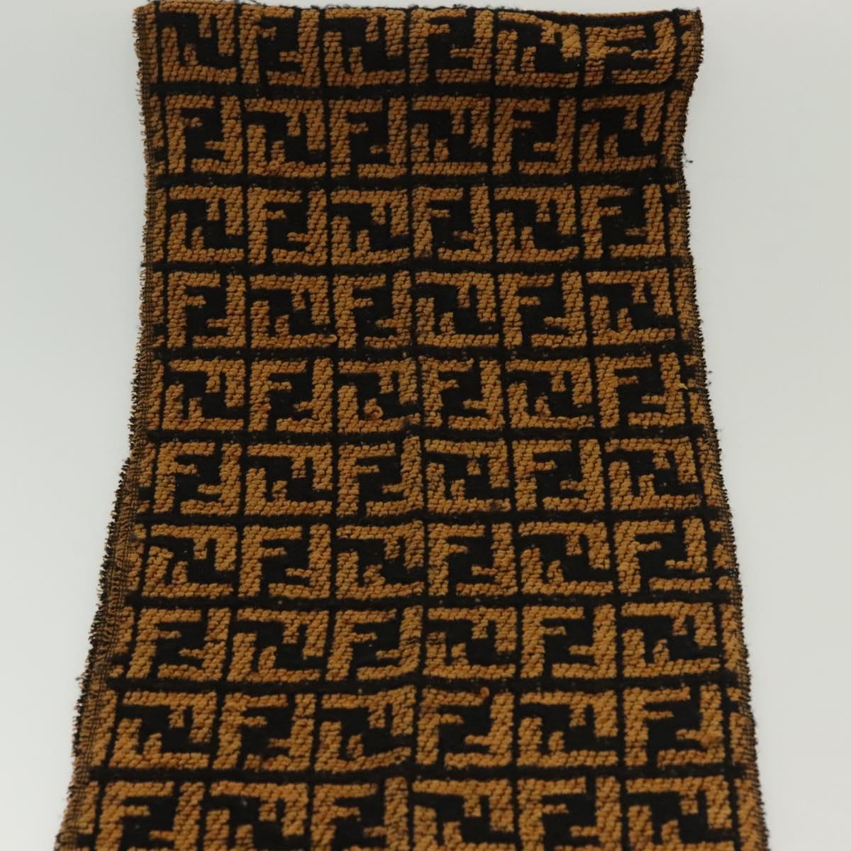 FENDI Zucca Canvas Scarf Brown Auth yk19407