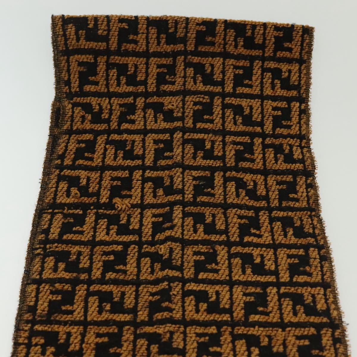 FENDI Zucca Canvas Scarf Brown Auth yk19407