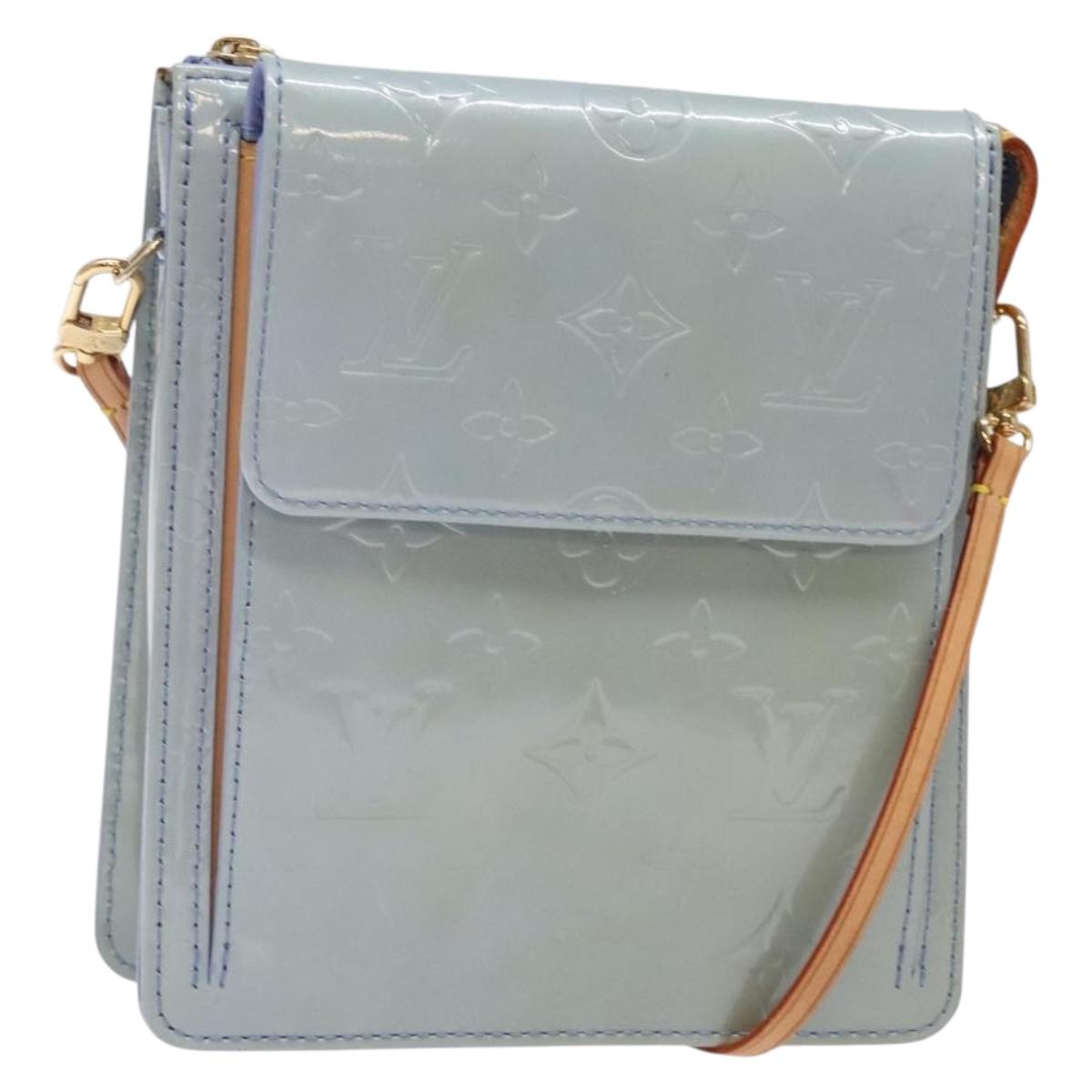 LOUIS VUITTON Monogram Vernis Motto Pouch Lavande M91224 LV Auth yk19411