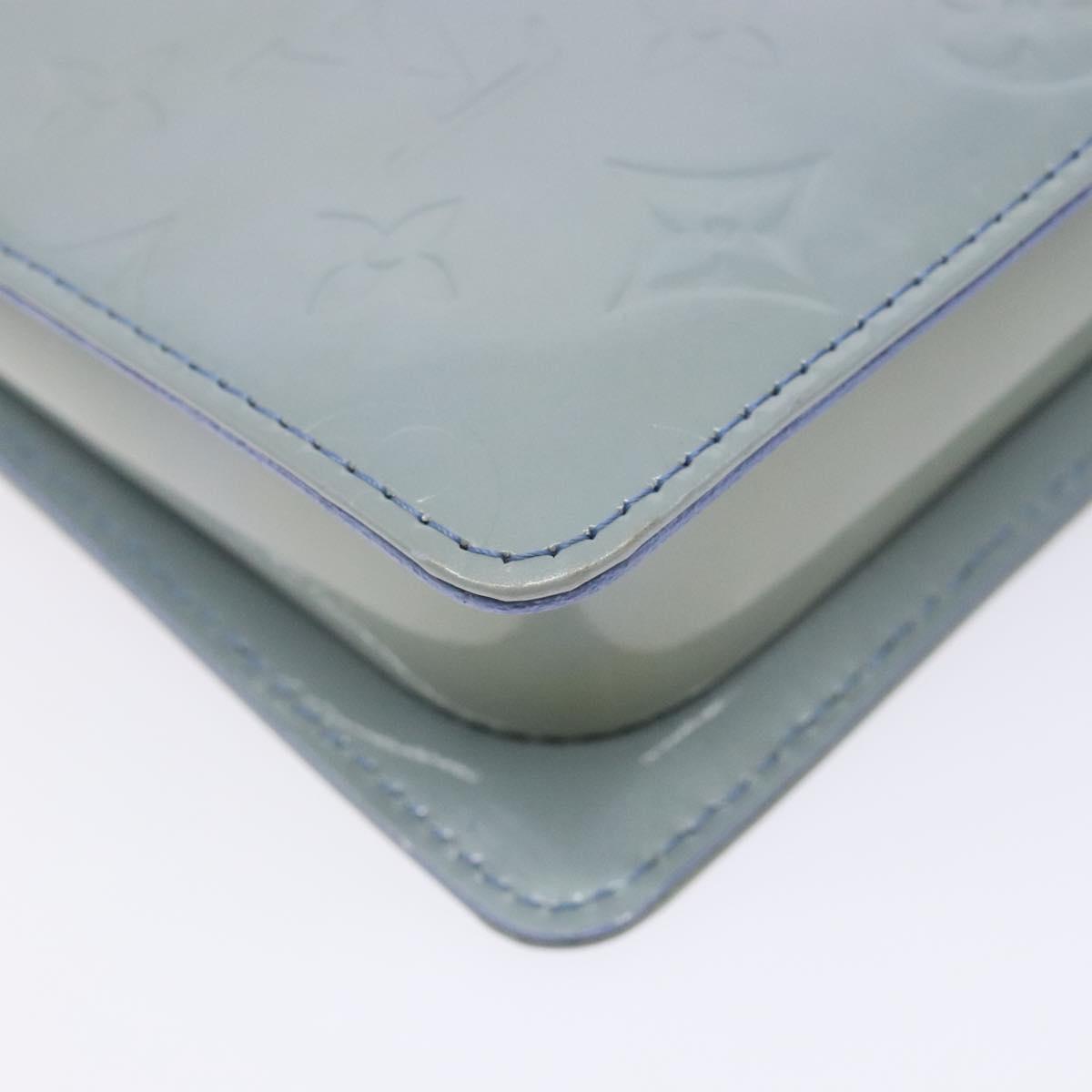 LOUIS VUITTON Monogram Vernis Motto Pouch Lavande M91224 LV Auth yk19411