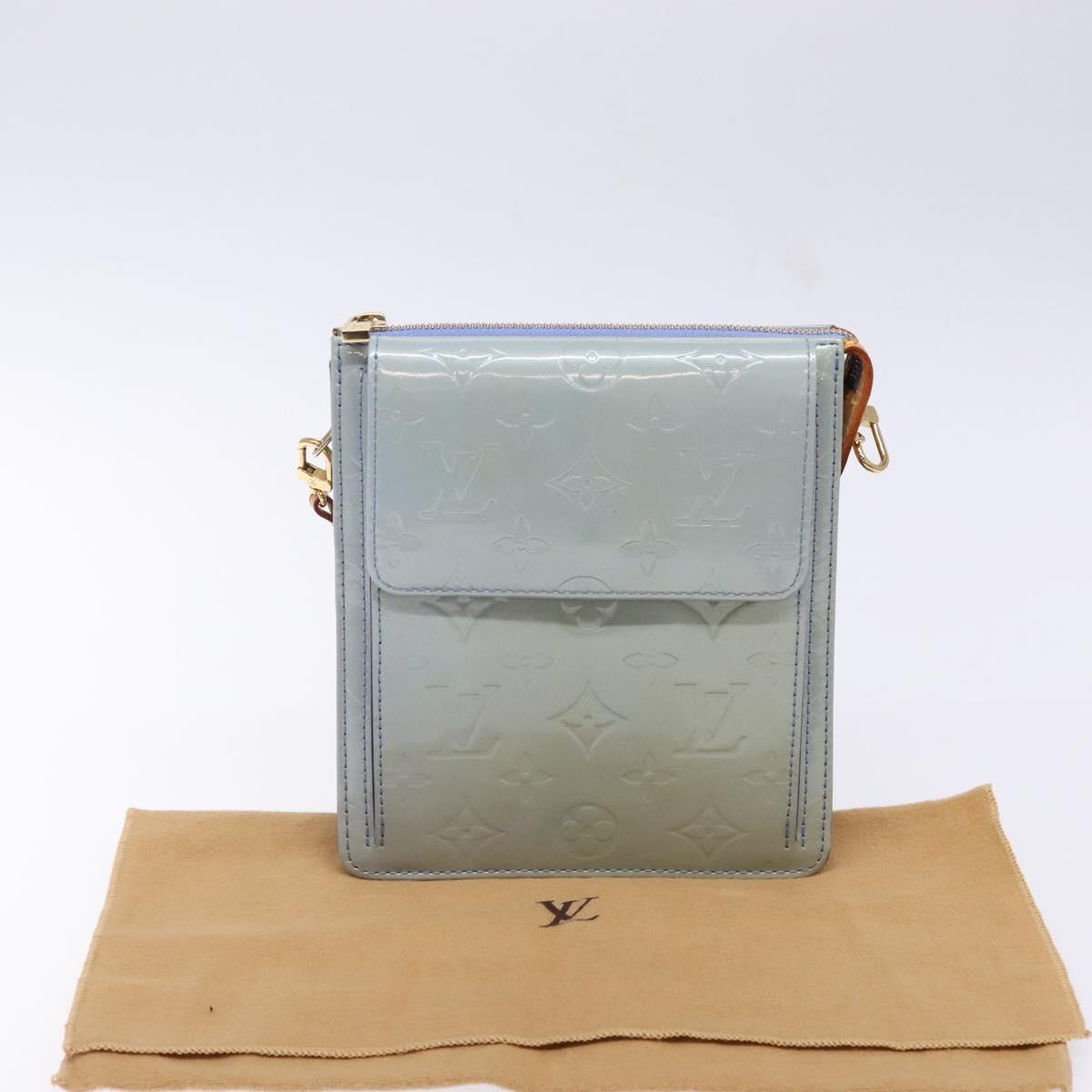 LOUIS VUITTON Monogram Vernis Motto Pouch Lavande M91224 LV Auth yk19411