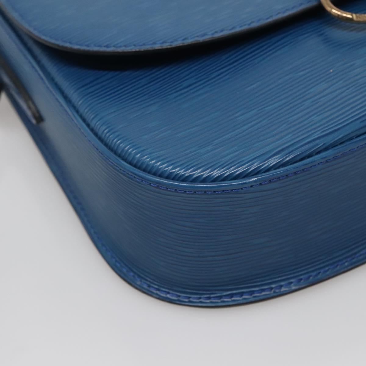 LOUIS VUITTON Epi Saint Cloud GM Shoulder Bag Toledo Blue M52195 LV Auth yk19414