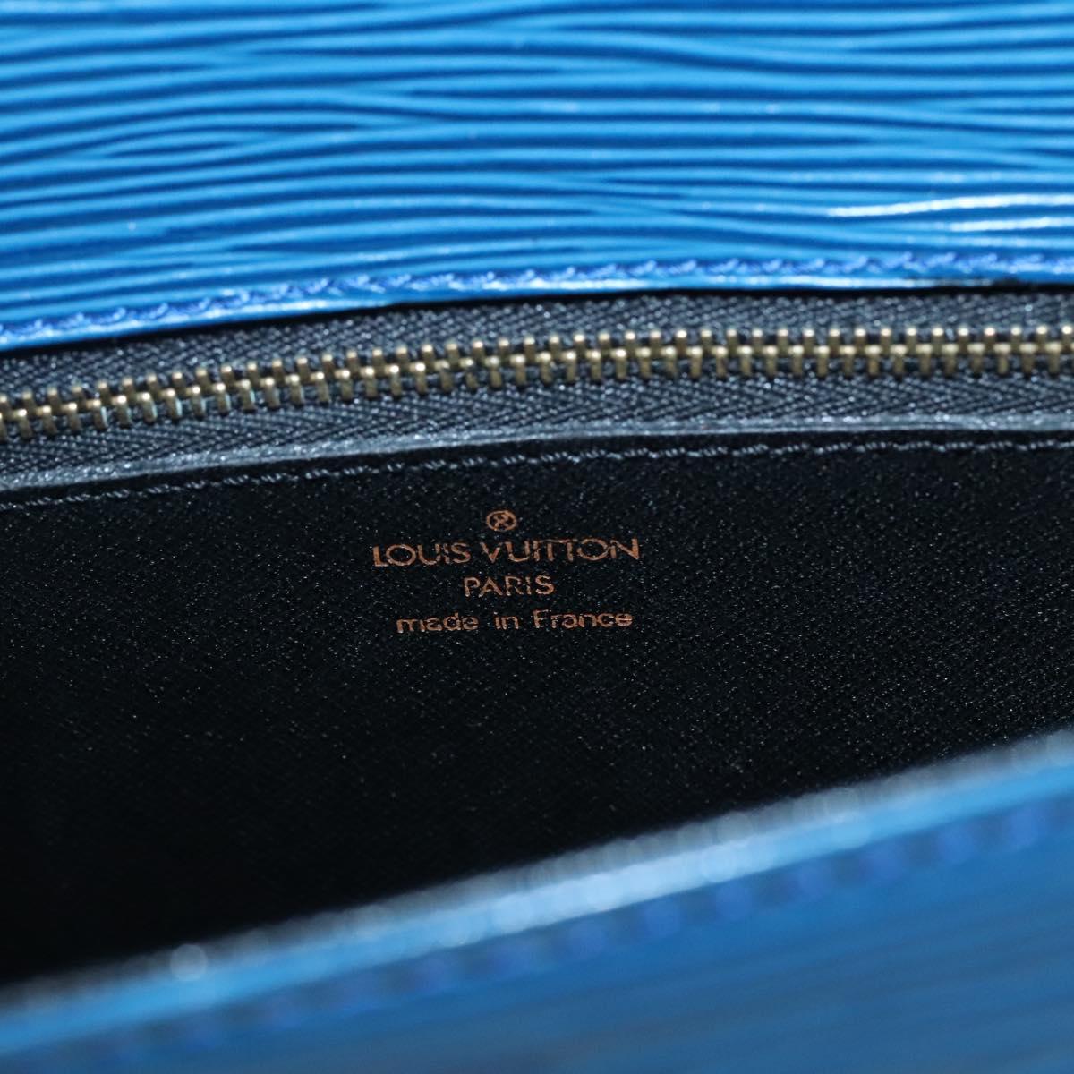 LOUIS VUITTON Epi Saint Cloud GM Shoulder Bag Toledo Blue M52195 LV Auth yk19414