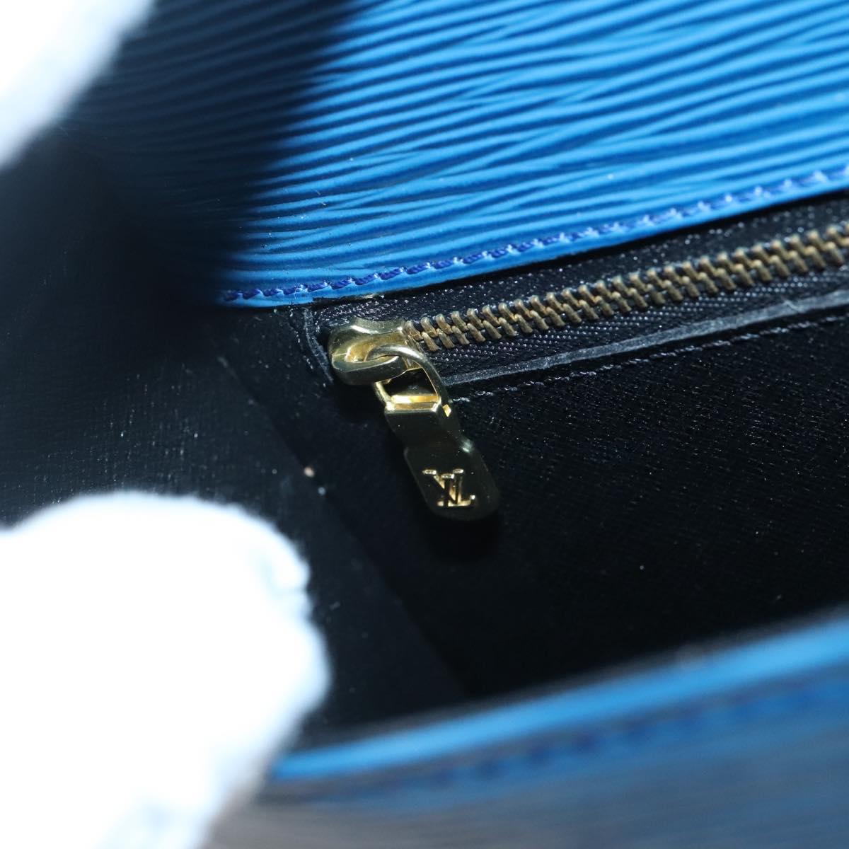 LOUIS VUITTON Epi Saint Cloud GM Shoulder Bag Toledo Blue M52195 LV Auth yk19414
