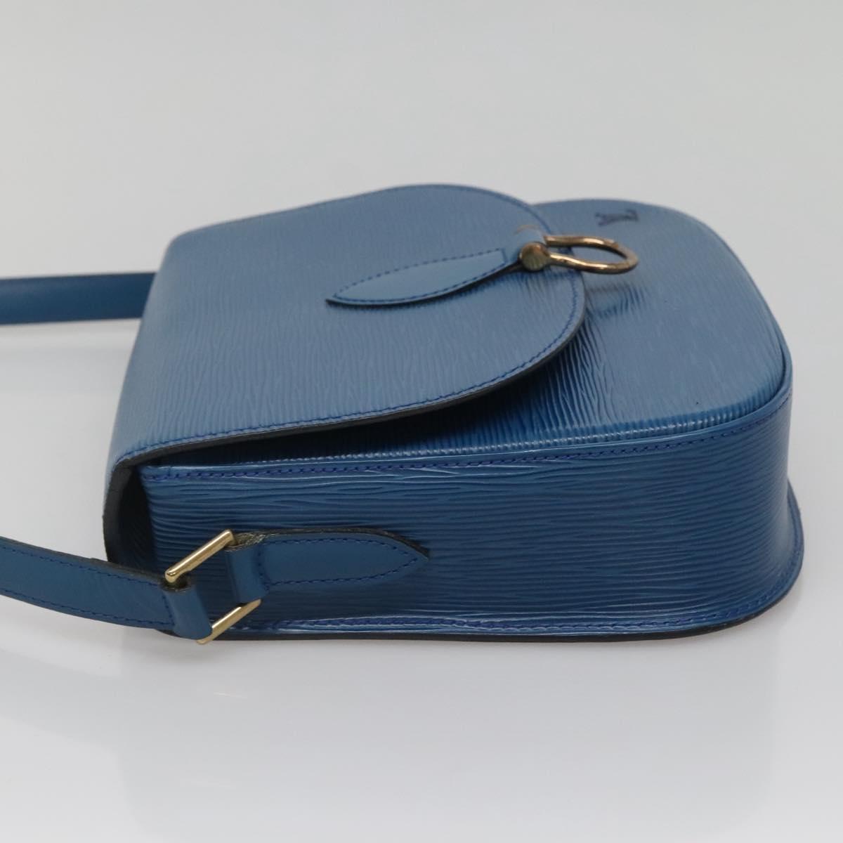 LOUIS VUITTON Epi Saint Cloud GM Shoulder Bag Toledo Blue M52195 LV Auth yk19414