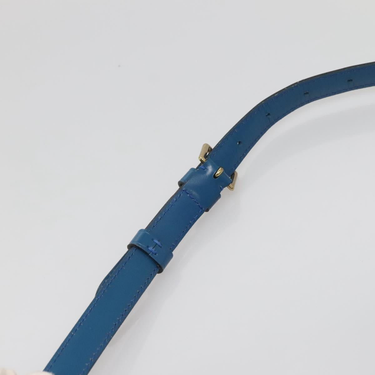 LOUIS VUITTON Epi Saint Cloud GM Shoulder Bag Toledo Blue M52195 LV Auth yk19414