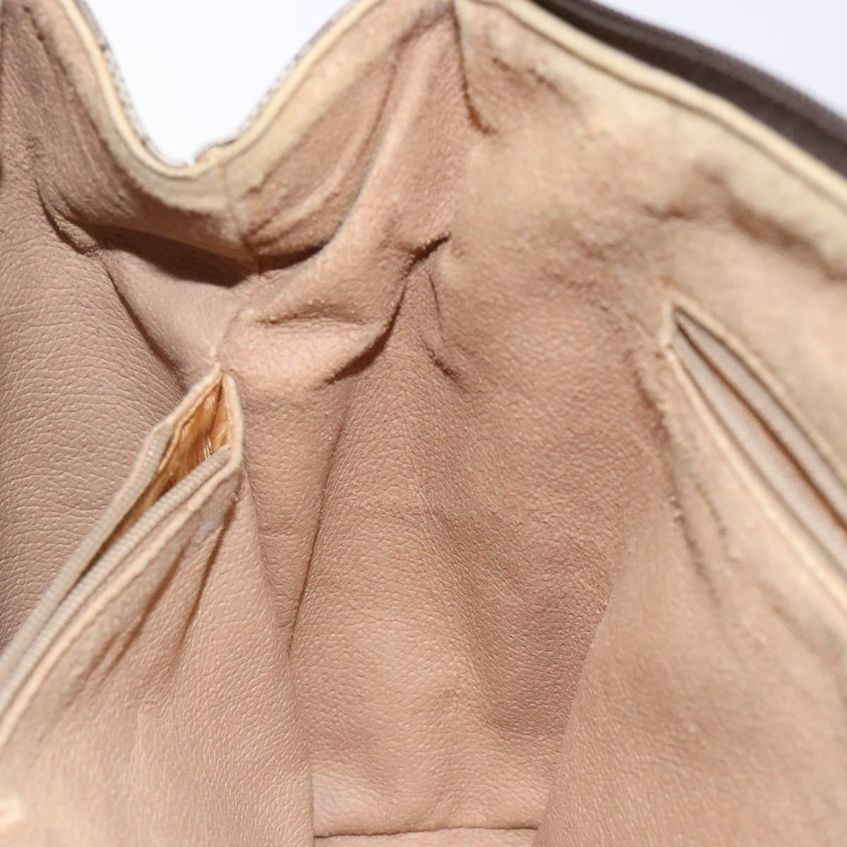 GUCCI GG Supreme Hand Bag PVC Beige Gold 000 40 0207 Auth yk19417