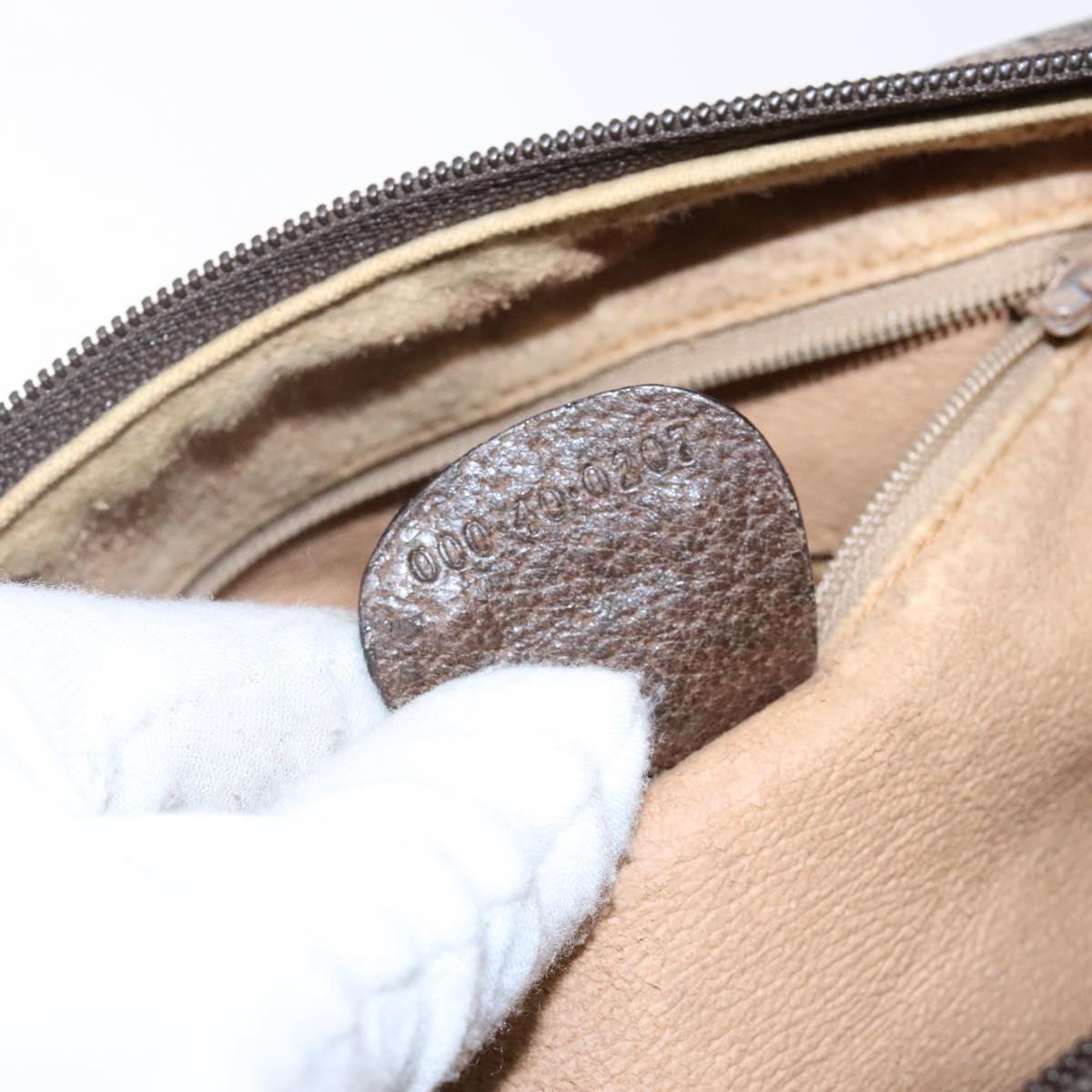 GUCCI GG Supreme Hand Bag PVC Beige Gold 000 40 0207 Auth yk19417