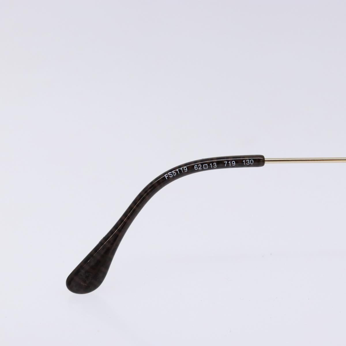 FENDI Sunglasses metal Gold Auth yk19425