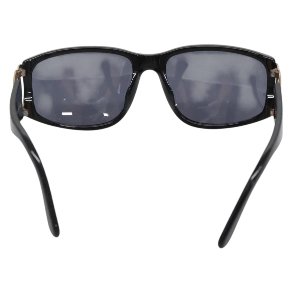 CHANEL Sunglasses plastic Black CC Auth yk19428