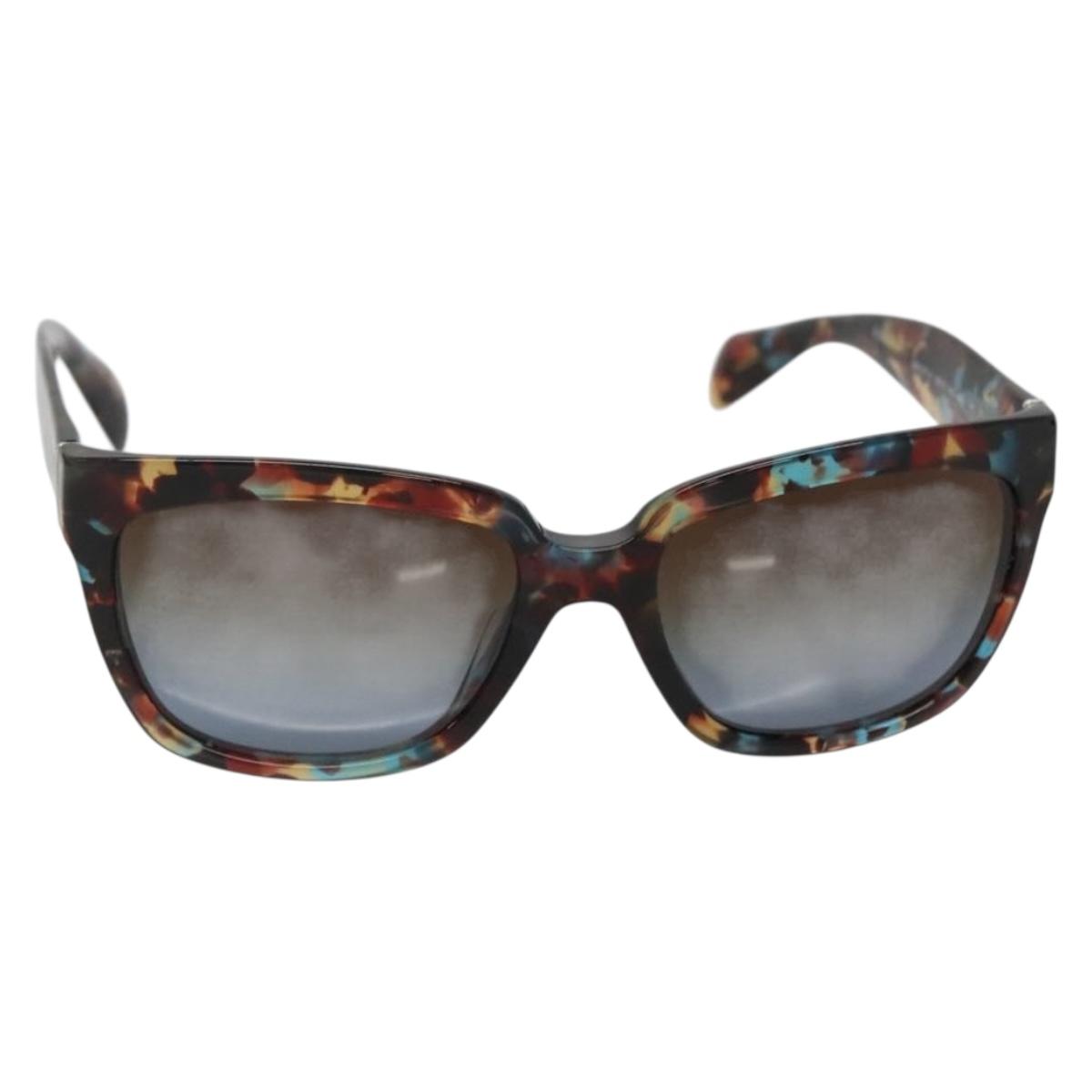 PRADA Sunglasses plastic Brown Auth yk19432