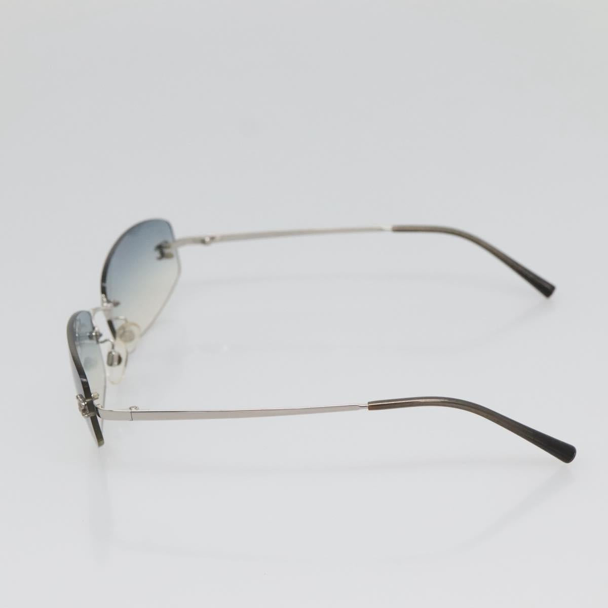 CHANEL Sunglasses metal Silver CC Auth yk19442V