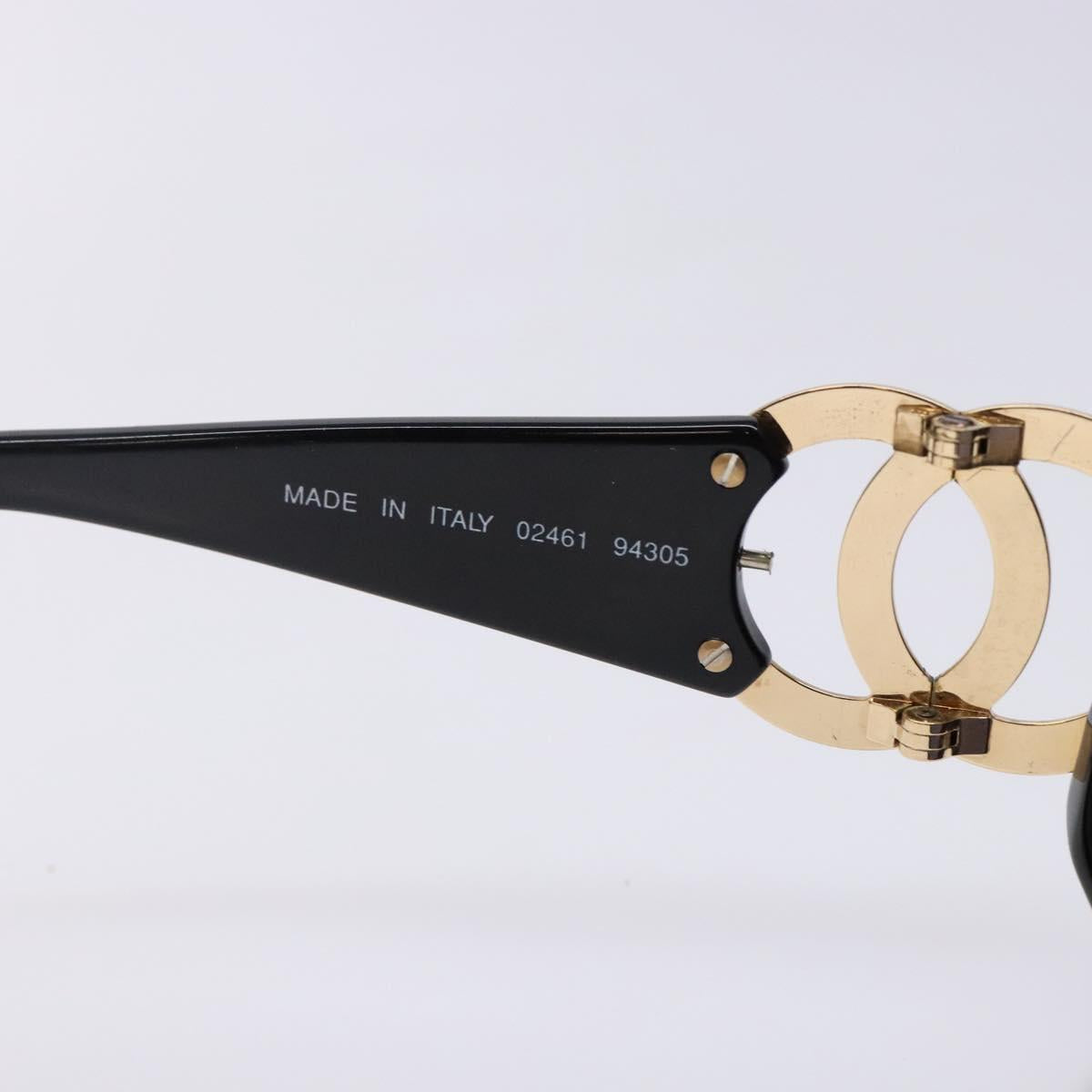 CHANEL Sunglasses plastic Black CC Auth yk19444