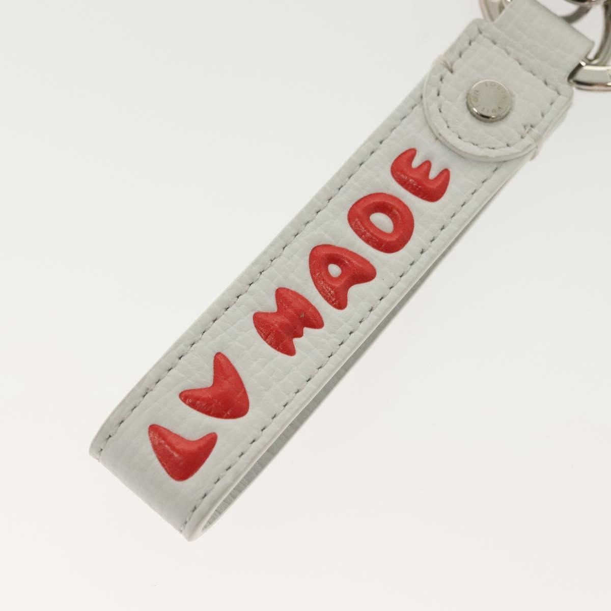 LOUIS VUITTON NIGO Collaboration Dragonne Key Ring White MP3225 LV Auth yk19448M