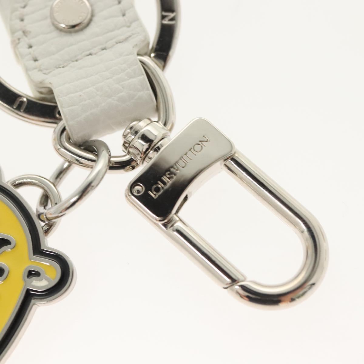 LOUIS VUITTON NIGO Collaboration Dragonne Key Ring White MP3225 LV Auth yk19448M