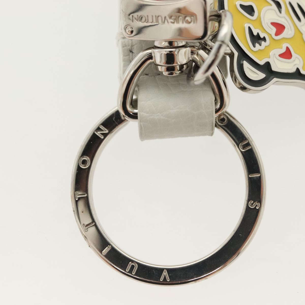 LOUIS VUITTON NIGO Collaboration Dragonne Key Ring White MP3225 LV Auth yk19448M