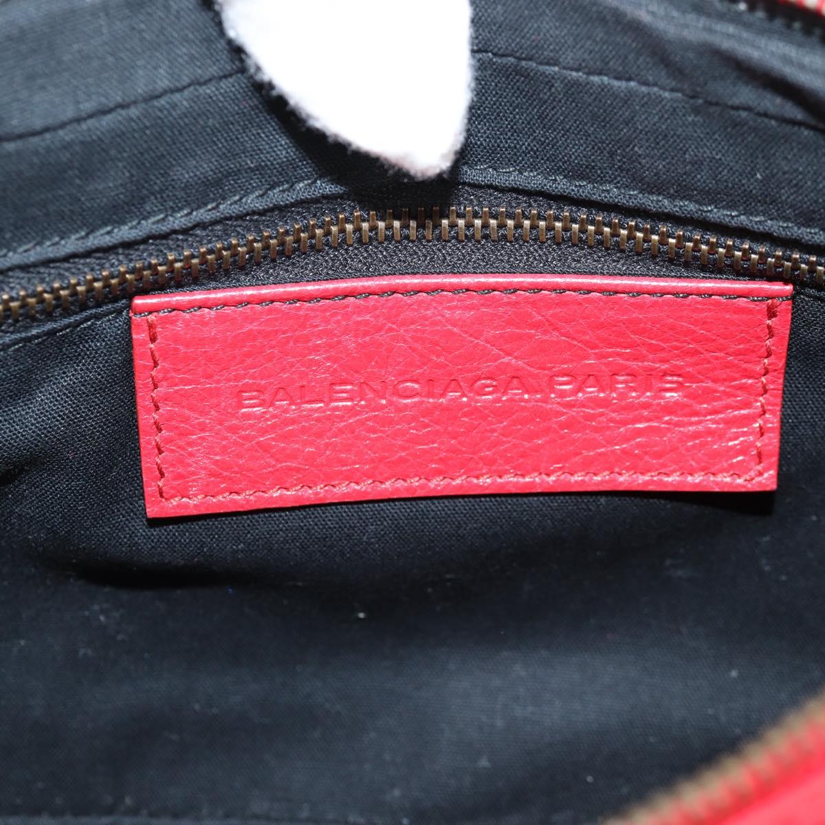BALENCIAGA Anjo Classic Tool Shoulder Bag Leather Red 327101 Auth yk19453V