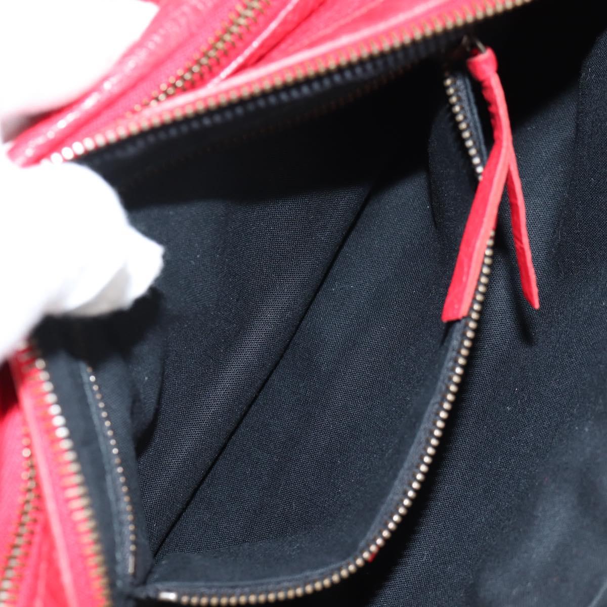 BALENCIAGA Anjo Classic Tool Shoulder Bag Leather Red 327101 Auth yk19453V