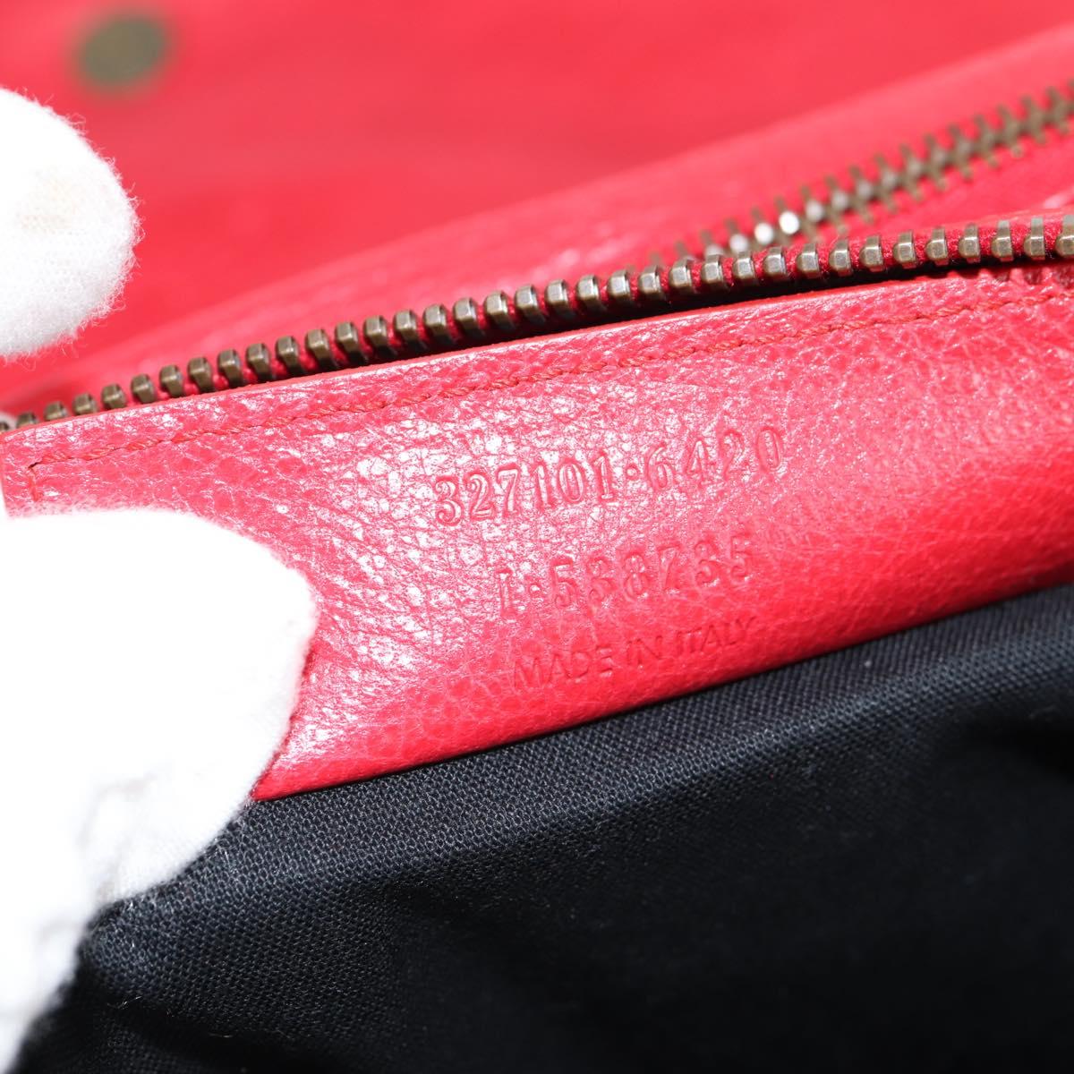 BALENCIAGA Anjo Classic Tool Shoulder Bag Leather Red 327101 Auth yk19453V