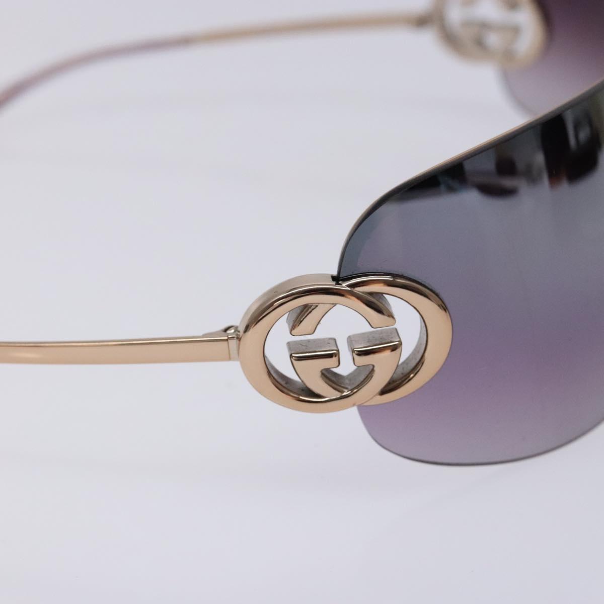 GUCCI Sunglasses metal Gold Tone Auth yk19460V