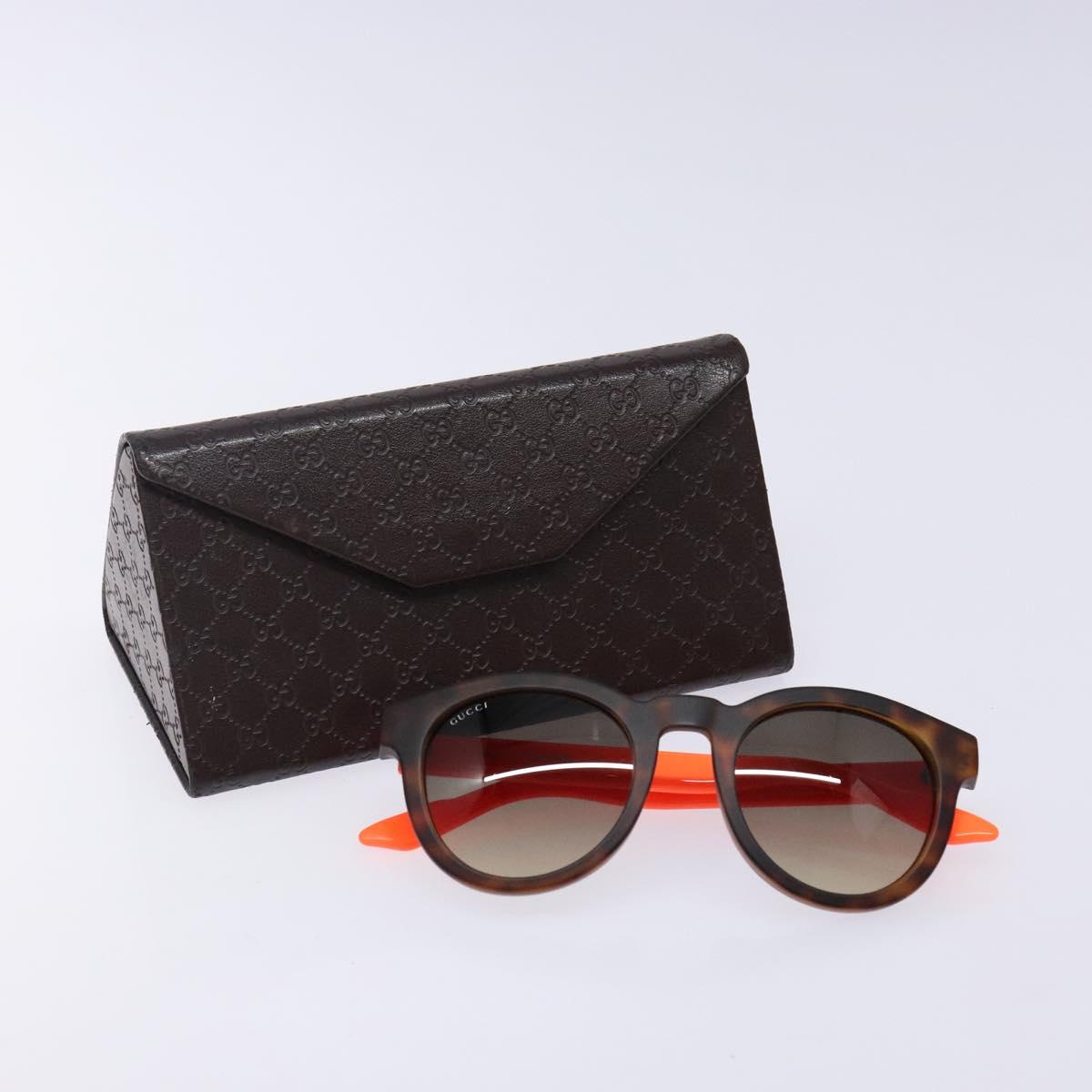 GUCCI Sunglasses plastic Orange Auth yk19462