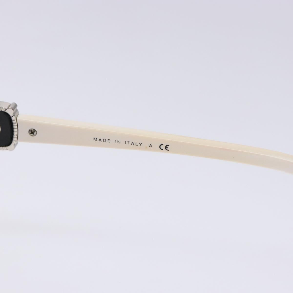 CHANEL Sunglasses plastic White CC Auth yk19466