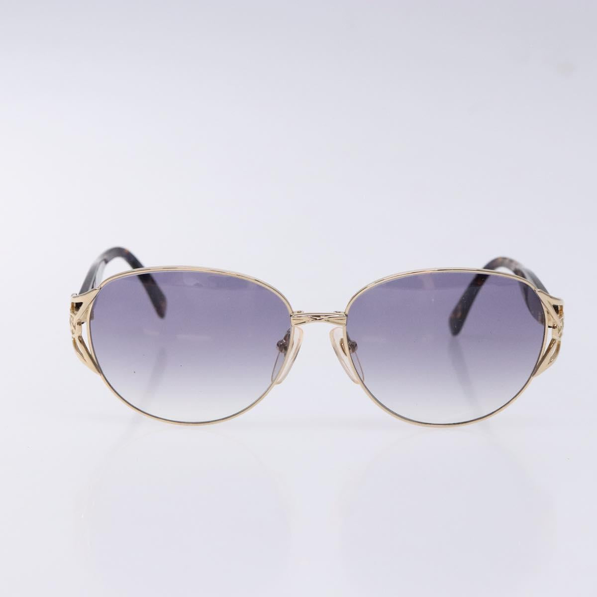 SAINT LAURENT Sunglasses plastic Brown Auth yk19477
