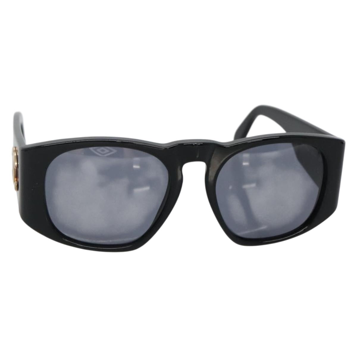 CHANEL Sunglasses plastic Black CC Auth yk19480