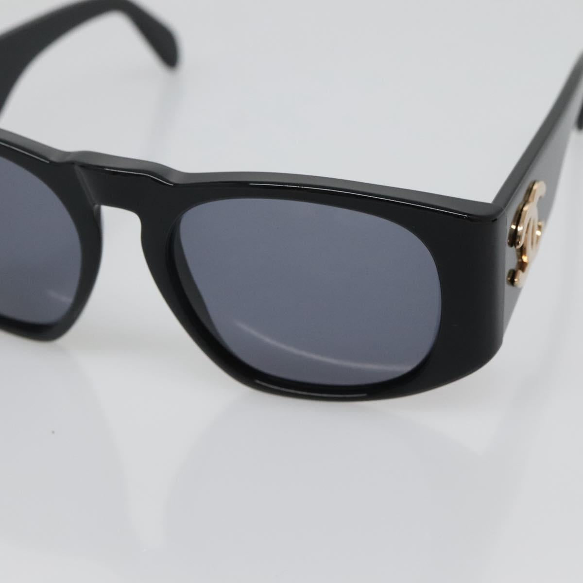 CHANEL Sunglasses plastic Black CC Auth yk19480