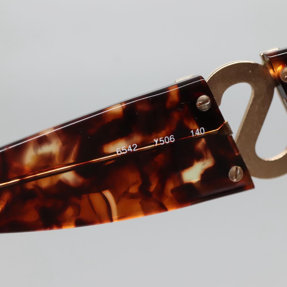 SAINT LAURENT Sunglasses plastic Brown Auth yk19491